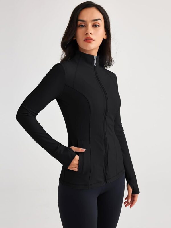Trendy Queen Womens Lightweight Zip Up Jackets 2025 Athletic Hoodies Fall Gym Shirts Running Workout Clothes with Pocket - Image 4