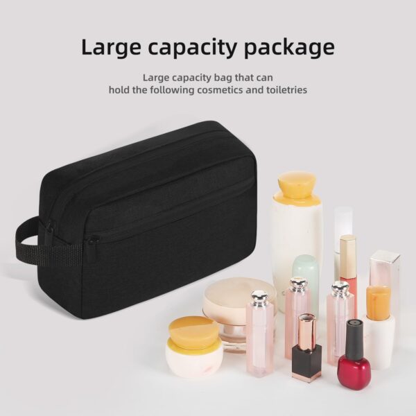Travel Toiletry bag Toiletry bag for women men Hanging Cosmetic bag Travel accessories for Women Men (Black) - Image 4