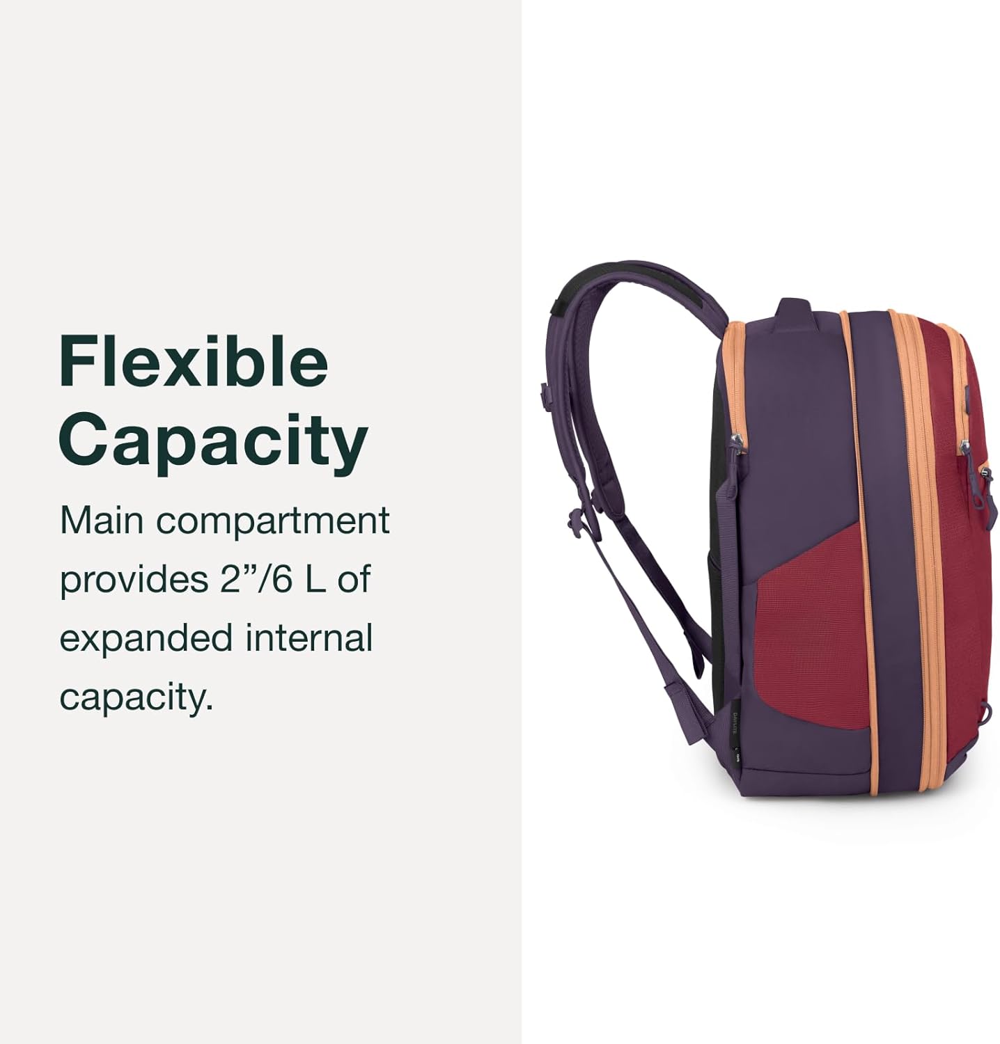 Osprey Daylite Expandable 26+6 Travel Pack - Lightweight, Durable Backpack with Expandable Storage for Travel, Hiking, and Everyday Use - Versatile Carry-On with Organization, Night Shift Blue - Image 5