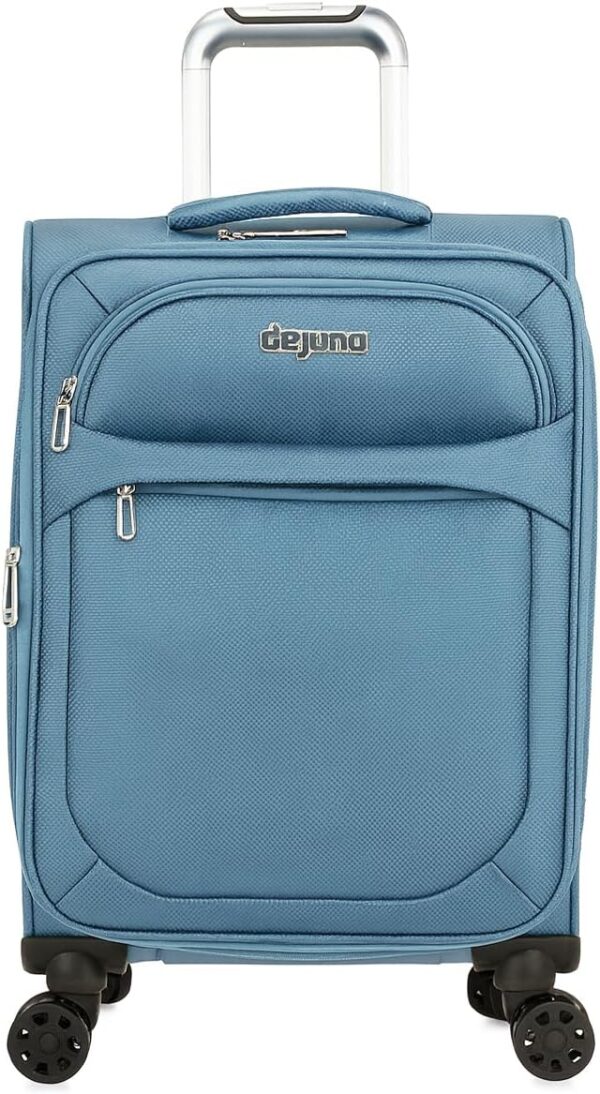 World Traveler Dejuno Cirrus Lightweight Expandable Spinner Luggage, Blue, 3-Piece Set(20in,26in,30in) - Image 3