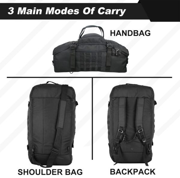 3 In 1 Military Backpack Travel Duffle Bag for Weekender Gym Traveling Workout Deployment - Image 3