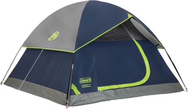 Coleman Sundome Camping Tent with Rainfly, 2/3/4/6 Person Tent Sets Up in 10 Mins, Weatherproof Shelter for Camping, Festivals, Backyard, Sleepovers, & More - Image 2