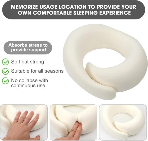 WEERSHUN Travel Pillows for Airplanes,2024 New Travel Pillow,Travel Neck Pillow Airplane Memory Foam Travel Pillow Neck Pillow for Traveling Suitable for Airplanes,Offices and Cars - Image 7