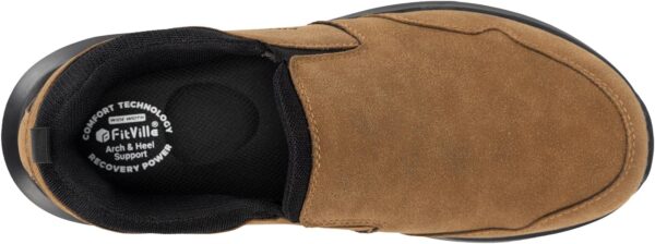 FitVille Men's Wide Slip on Shoes for Men Hiking Shoes Go Walking Shoes Loafers Trekking Trails Sneakers with Arch Support - Image 5