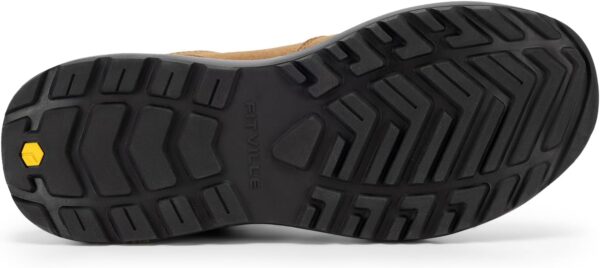 FitVille Men's Wide Slip on Shoes for Men Hiking Shoes Go Walking Shoes Loafers Trekking Trails Sneakers with Arch Support - Image 4