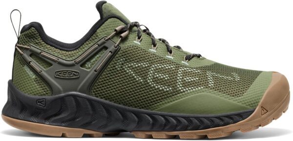 KEEN Men's Low-Top Sneakers Hiking Shoes, Bronze Green Brindle, 15 - Image 3