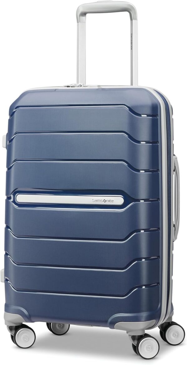 Samsonite Freeform Hardside Carry-On Luggage with Spinner Wheels - Hardshell Suitcase - TSA, Airline-Approved - Expandable Hard Shell, Smooth Rolling Wheels for Lightweight Travel - Navy - Image 2