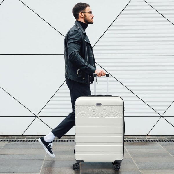 Krute Luggage 28 Inch Suitcase With Spinner Wheels Large Suitcases Lightweight Hard Shell PC ABS TSA Lock Checked Luggages - Image 4