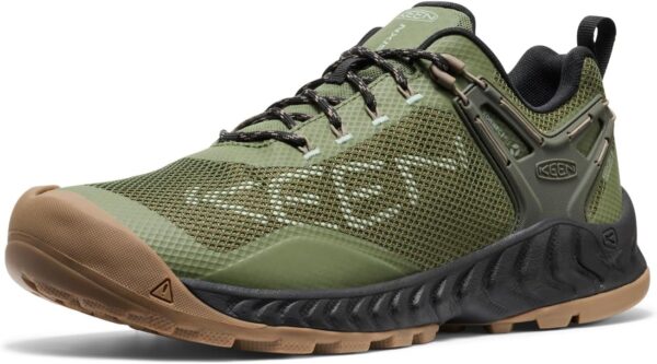 KEEN Men's Low-Top Sneakers Hiking Shoes, Bronze Green Brindle, 15 - Image 2