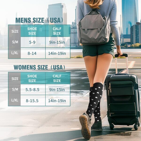 BLUEENJOY Copper Compression Socks for Women & Men (6 pairs) - Best Support for Nurses, Running, Hiking, Recovery - Image 7
