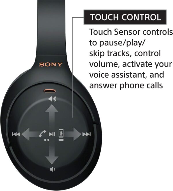 Sony WH-1000XM4 Wireless Premium Noise Canceling Overhead Headphones with Mic for Phone-Call and Alexa Voice Control, Midnight Blue WH1000XM4 - Image 8