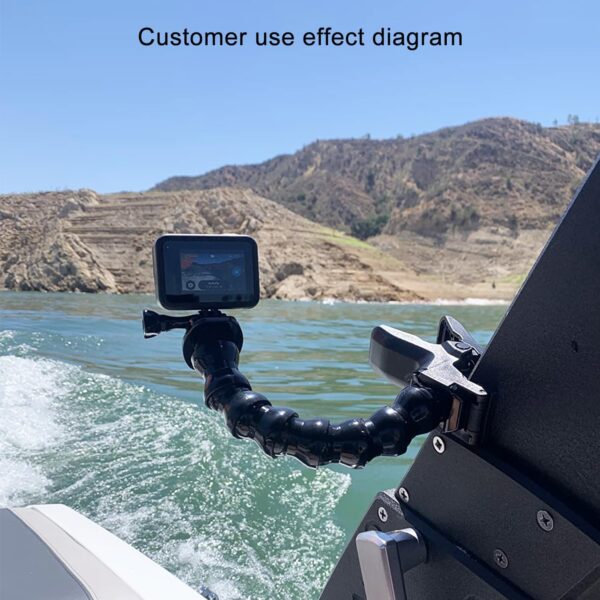 Suptig Jaws Flex Clamp Mount Gooseneck Mount for GoPro Hero 13 Hero 12 Hero 11 Hero 10 Hero 9 Hero 8 Hero 7 Hero 6 Hero 5 Hero 4 Session Hero 3+ Hero 3 Akaso EK7000 DJI osmo Arlo Action Camera. - Image 8