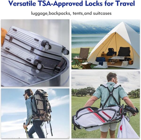 SURE LOCK TSA Compatible Travel Luggage Locks, Inspection Indicator, Easy Read Dials - 2 pack - Image 7