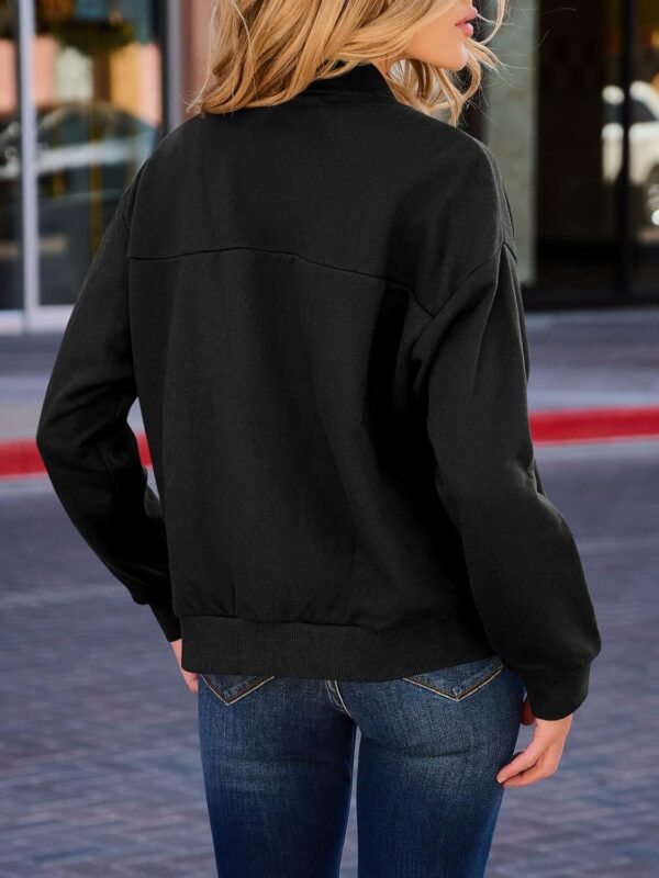 GeGekoko Womens Zip Up Sweatshirts Jackets Long Sleeve Casual Loose Outwear with Pockets - Image 5