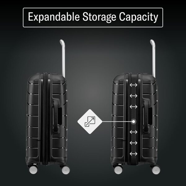 Samsonite Freeform Hardside Carry-On Luggage with Spinner Wheels - Hardshell Suitcase - TSA, Airline-Approved - Expandable Hard Shell, Smooth Rolling Wheels for Lightweight Travel - Navy - Image 8
