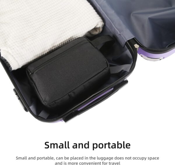 Travel Toiletry bag Toiletry bag for women men Hanging Cosmetic bag Travel accessories for Women Men (Black) - Image 7