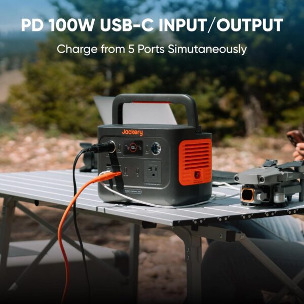 Jackery Explorer 240 v2 Portable Power Station, 256Wh LiFePO4 Battery with 300W AC/100W USB-C Output, 1Hr Fast Charging, Versatile Scenarios-Outdoor/Camping/RV/Travel/Emergency Backup - Image 8