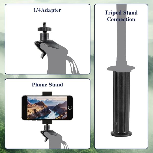Hiking Poles, Ultra-Light Telescopic Trekking Poles,Portable Walking Sticks with Adjustable Height for Men and Women - Image 3