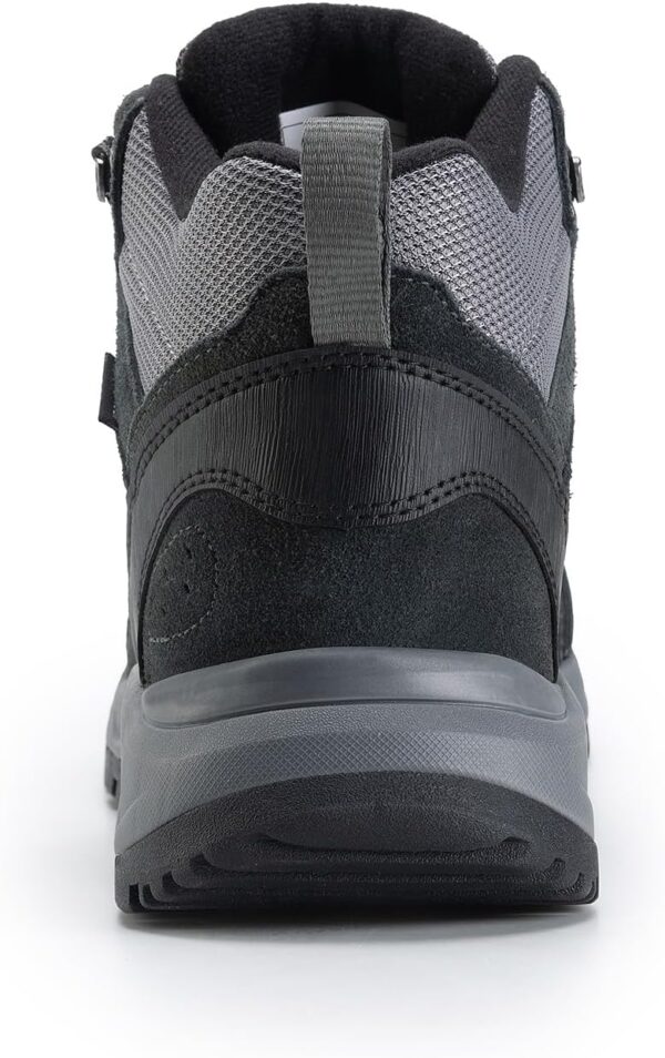 Men's Waterproof Hiking Boots Lightweight Comfortable Leather Mid Ankle Outdoor Trekking Boot - Image 9