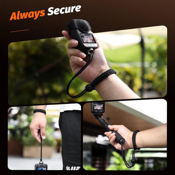 Camera Wrist Strap - Universal 1/4" Thread Screw Safety Strap Compatible with DJI Osmo 360, INSTA 360 X5/4, Action 5 Pro, Go Pro Hero Accessories, Soft Anti-Slip Wristband - Image 7