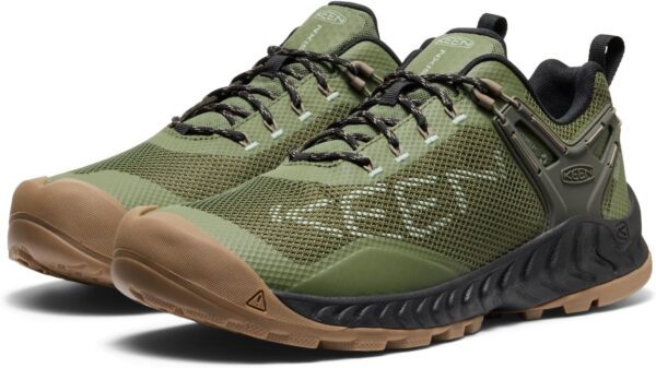 KEEN Men's Low-Top Sneakers Hiking Shoes, Bronze Green Brindle, 15 - Image 5