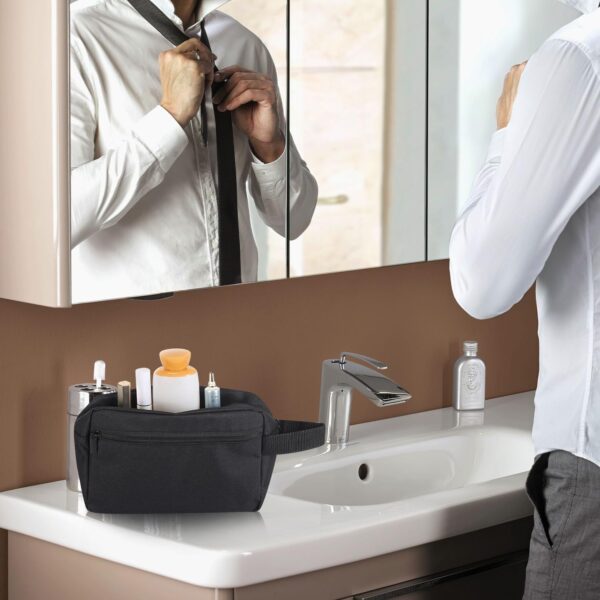 Travel Toiletry bag Toiletry bag for women men Hanging Cosmetic bag Travel accessories for Women Men (Black) - Image 8