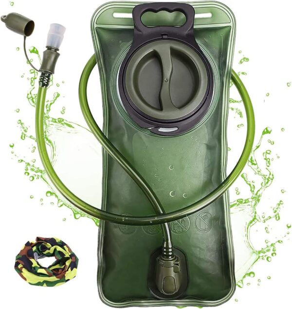 Hydration Bladder, 1.5-2-3L Water Bladder for Hiking Backpack, BPA-Free Leak Proof Water Reservoir Storage Bag, Water Pouch Hydration Pack for Camping Cycling Running - Image 2