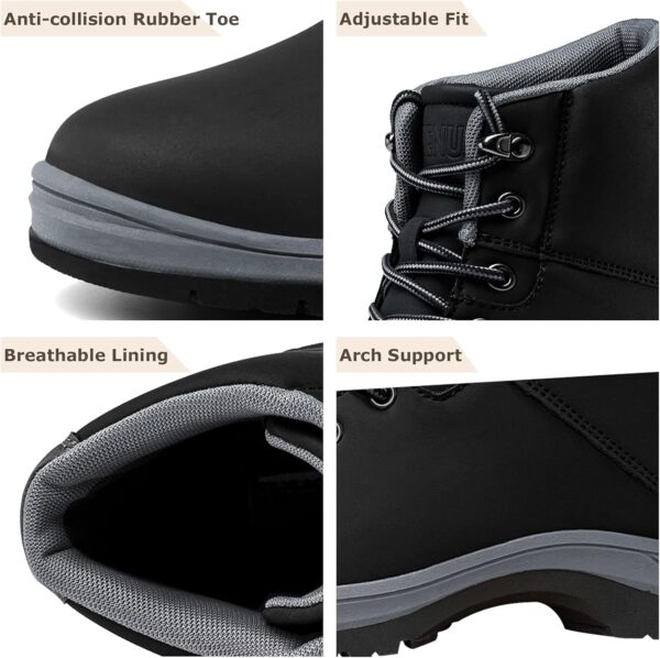 Mens Lightweight Hiking Boots Water Resistant Mid Ankle Work Casual Hiker Trekking Outdoor Boots Anti Slip Hiking Shoes - Image 3