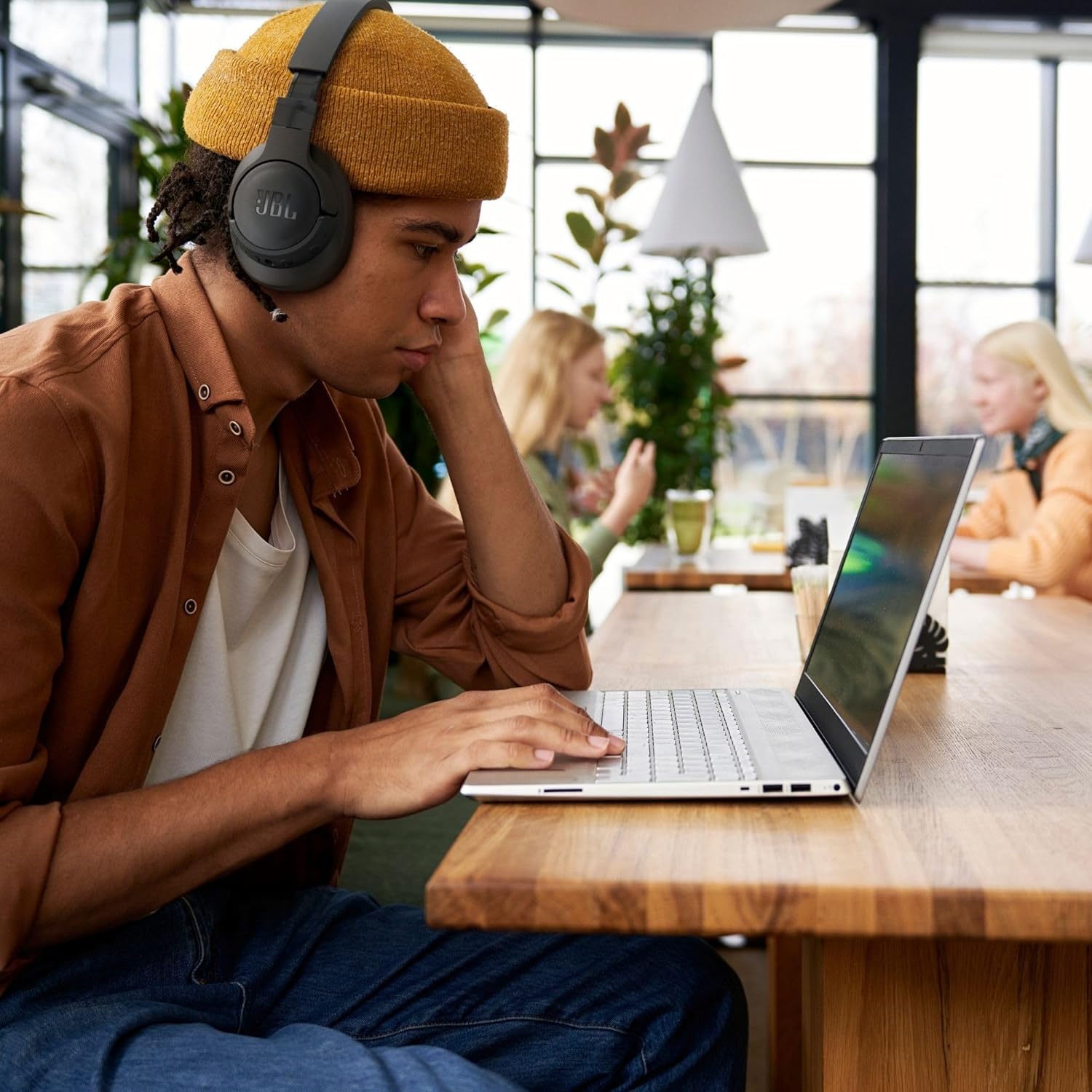JBL Tune 770NC - Adaptive Noise Cancelling with Smart Ambient Wireless Over-Ear Headphones, Bluetooth 5.3, Up to 70H Battery Life with Speed Charge, Lightweight, Comfortable & Foldable Design (Black) - Image 3