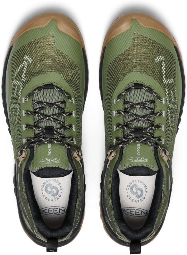KEEN Men's Low-Top Sneakers Hiking Shoes, Bronze Green Brindle, 15 - Image 6