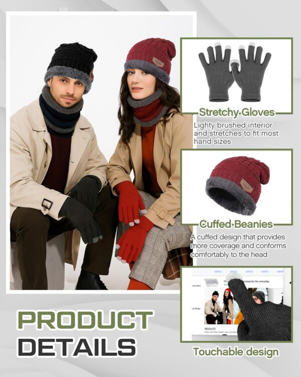 Tranqun Emergency Sleeping Bags Bulk with Winter Hat Gloves Scarf, Survival Sleeping Bag Bivy Sack Waterproof Lightweight Thermal Blanket Gear for Camping Hiking Outdoors Homeless - Image 5
