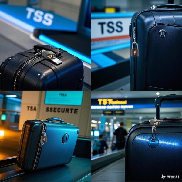 4 Pack Neon Square TSA Approved Luggage Locks with Key for Suitcase Carry On Backpack Laptop Bag Travel Accessories - Image 4