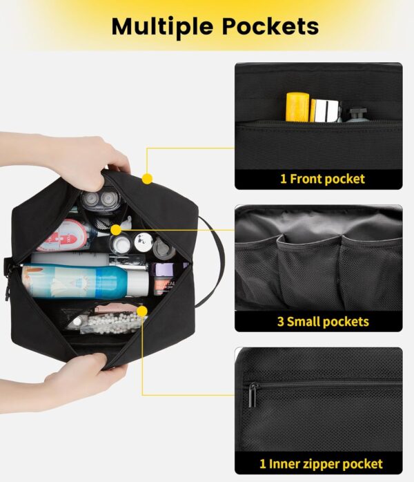 Vorspack Travel Toiletry Bag for Men - Hanging Toiletries Bag Water Resistant Travel Bag for Toiletries Accessories - Image 4
