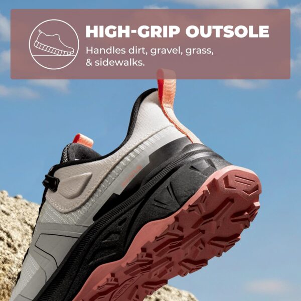 NORTIV 8 Women's Lightweight Hiking Shoes Quick Laces Outdoor Fashion Sneakers Gladiator - Image 4