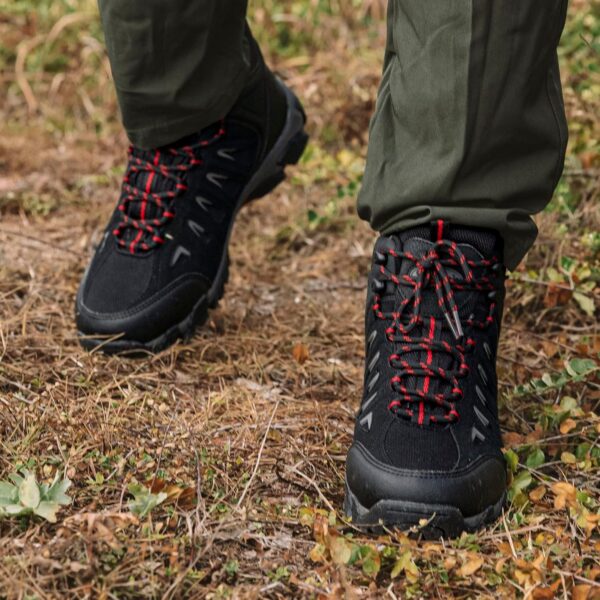 SHULOOK Men's Waterproof Hiking Boots Non-Slip Lightweight Mid Top Ankle Boot Breathable Hiker Trekking Shoes - Image 9