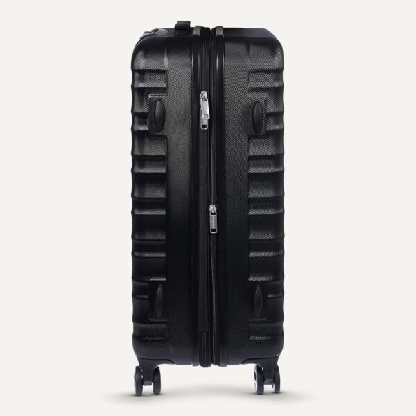 Amazon Basics 21" Hardside Carry-On Luggage, Hardshell Suitcase With Wheels, Expandable For Up to 25% More Space, With Scratch-Resistant Surface, Four Multi-directional Wheels, Black - Image 6