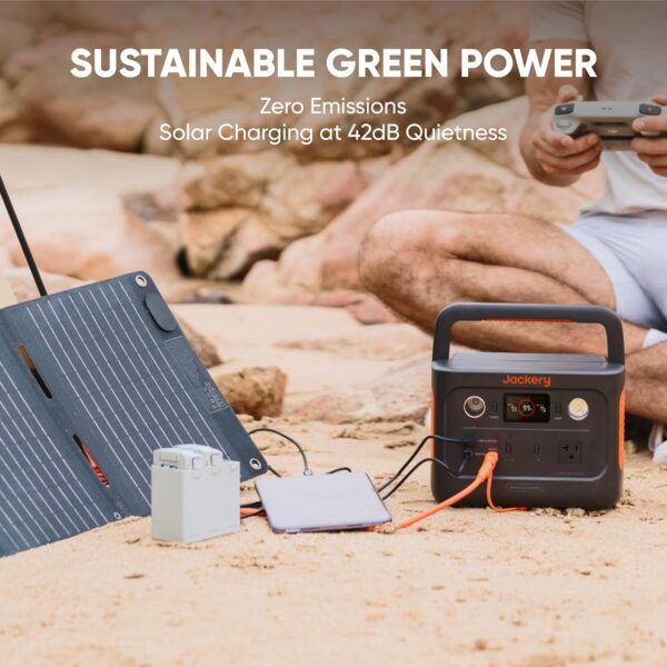 Jackery Explorer 240 v2 Portable Power Station, 256Wh LiFePO4 Battery with 300W AC/100W USB-C Output, 1Hr Fast Charging, Versatile Scenarios-Outdoor/Camping/RV/Travel/Emergency Backup - Image 9
