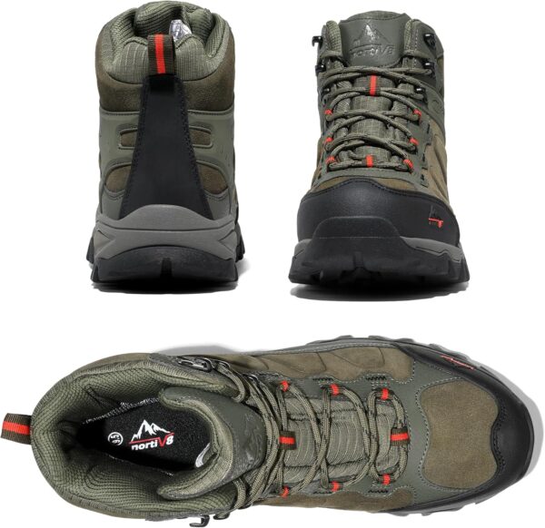 NORTIV 8 Men's Waterproof Hiking Boots Outdoor Mid Trekking Lightweight Mountaineering Shoes Paladin - Image 5