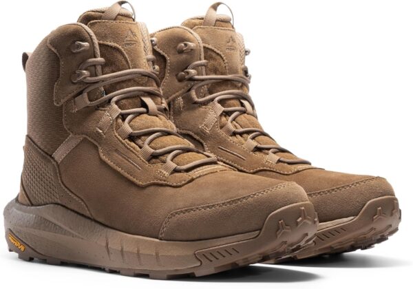 NORTIV 8 Men's Waterproof Tactical Work Boots Cushion Sole Lightweight Leather Combat Boots with Arch Support Non-Slip Military Motorcycle Hiking Boots HydroRange - Image 10