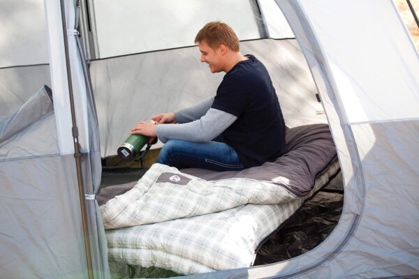 Coleman Heritage Big & Tall 10°F Flannel Sleeping Bag, XL Sleeping Bag Fits Adults up to 6ft 7in Tall, Machine Washable, Great for Camping, Hunting, Guests, & More - Image 3