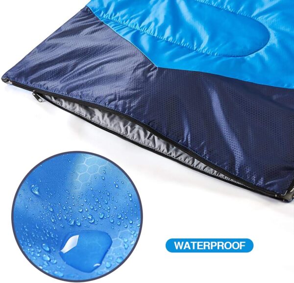 oaskys Camping Sleeping Bag - 3 Season Warm & Cool Weather - Summer Spring Fall Lightweight Waterproof for Adults Kids - Camping Gear Equipment, Traveling, and Outdoors - Image 8