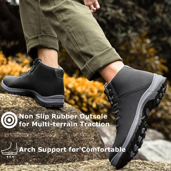 Mens Lightweight Hiking Boots Water Resistant Mid Ankle Work Casual Hiker Trekking Outdoor Boots Anti Slip Hiking Shoes - Image 6