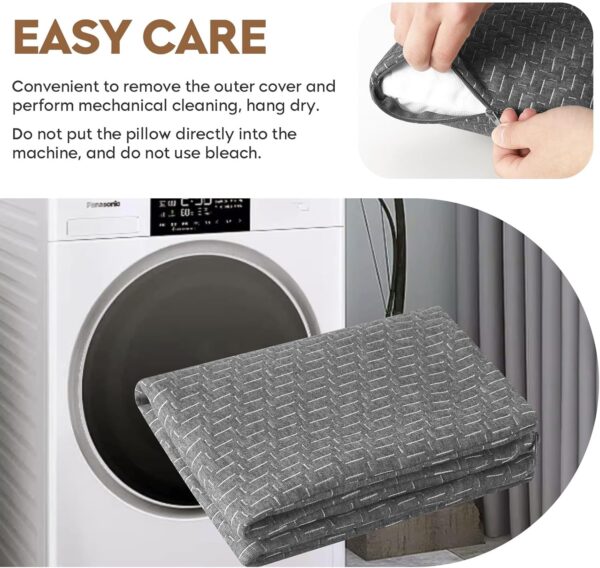 Small Shredded Memory Foam Pillow, Camping Pillow Travel Pillow - Compressible Medium Firm, Breathable Cover, Ideal Backpacking Hiking, Airplane and Car - Image 5