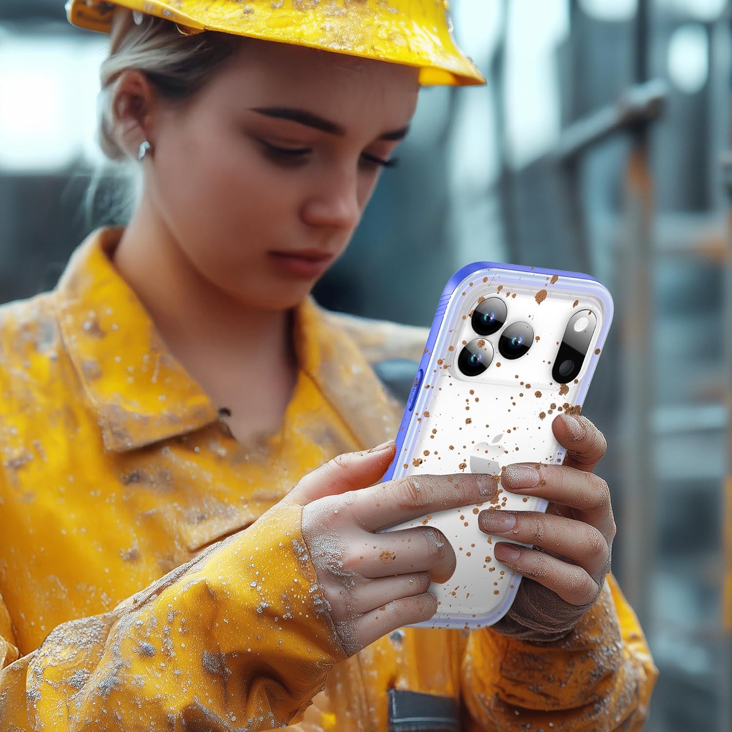 SPORTLINK for iPhone 17 Pro Max Waterproof Case - Shockproof Dustproof Case with Built-in Screen Protector, Full Body Heavy Duty Sealed Protective Cover for iPhone 17 Pro Max 6.9" Blue/Frosted Clear - Image 9