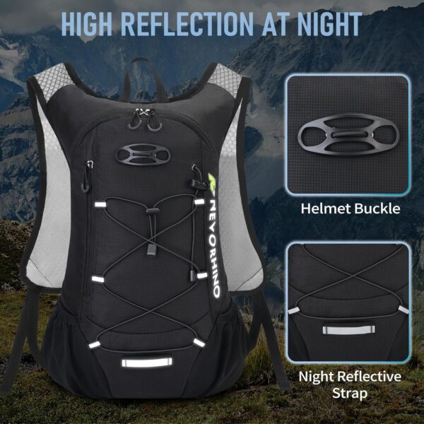 Lightweight Hydration Backpack, Running Backpack with 2L Water Bladder, Hydro Water Daypack for Cycling Hiking Rave for Men Women - Image 7