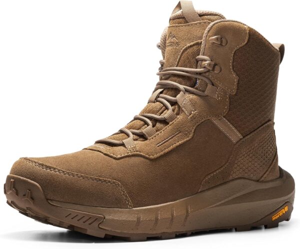 NORTIV 8 Men's Waterproof Tactical Work Boots Cushion Sole Lightweight Leather Combat Boots with Arch Support Non-Slip Military Motorcycle Hiking Boots HydroRange - Image 2