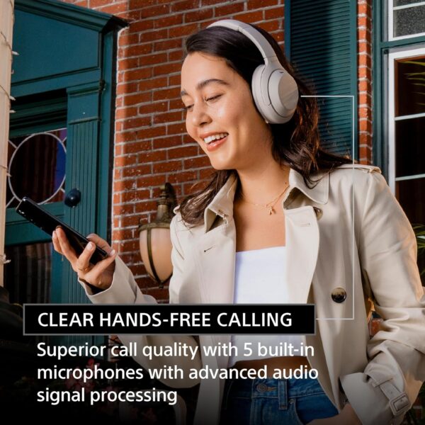 Sony WH-1000XM4 Wireless Premium Noise Canceling Overhead Headphones with Mic for Phone-Call and Alexa Voice Control, Midnight Blue WH1000XM4 - Image 3