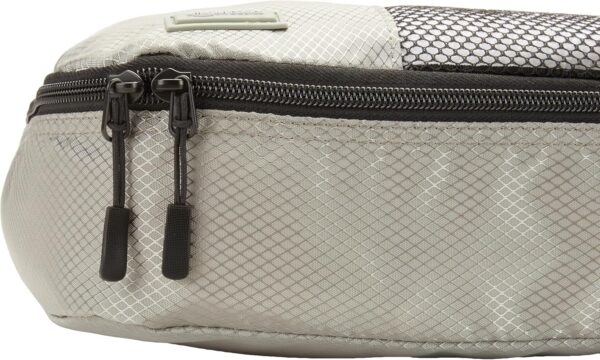 Amazon Essentials 4-Piece Packing Cubes Travel Accessories Set, Luggage Organizer with Double Zipper, Mesh Top, 100% Polyester, Medium, Gray (Previously Amazon Basics) - Image 4