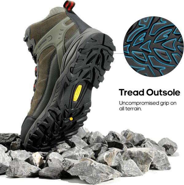 NORTIV 8 Men's Waterproof Hiking Boots Outdoor Mid Trekking Lightweight Mountaineering Shoes Paladin - Image 6
