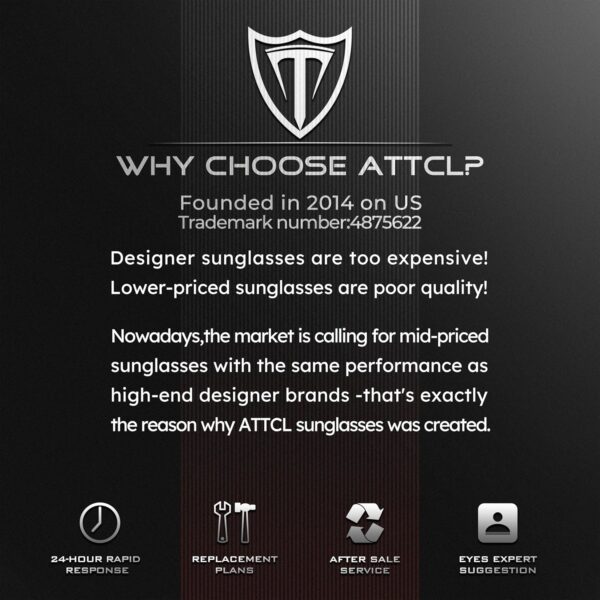 ATTCL Polarized Wrap Fishing Sunglasses Men - Driving Sports Glasses UV Protection - Image 8